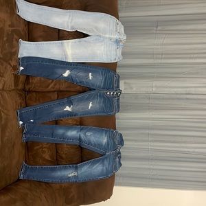 Little girl denim jeans bundle of 3 size 8